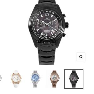 Abingdon Black Chronograph Watch